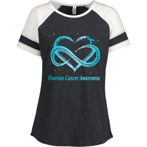 Ovarian Cancer Warrior Gift Enza Ladies Jersey Colorblock Tee