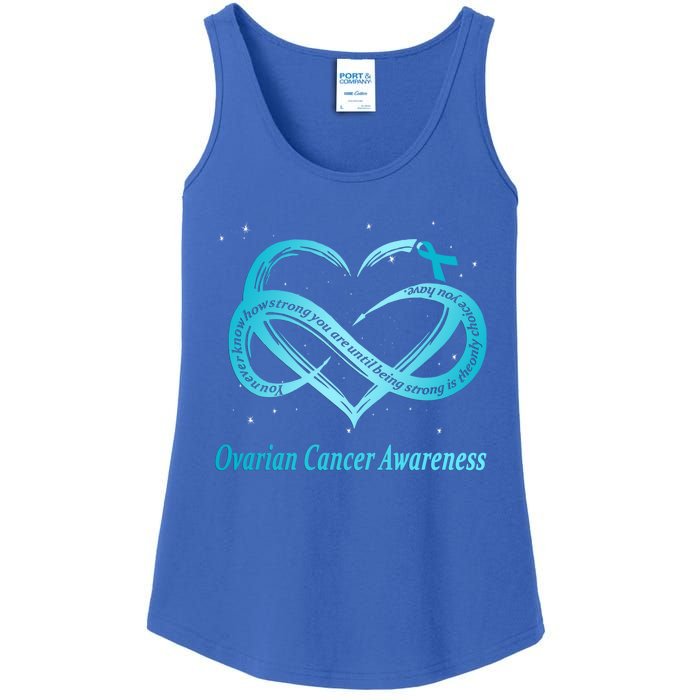 Ovarian Cancer Warrior Gift Ladies Essential Tank