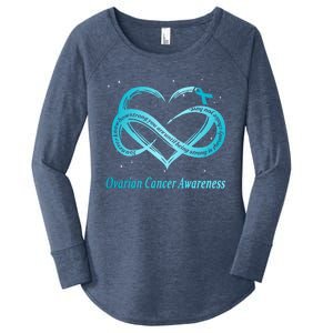 Ovarian Cancer Warrior Gift Women's Perfect Tri Tunic Long Sleeve Shirt