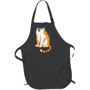 Orange Cat Women Orange Cat Costume Gift Full-Length Apron With Pockets