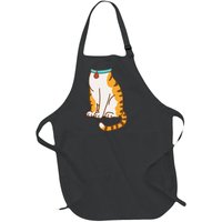 Orange Cat Women Orange Cat Costume Gift Full-Length Apron With Pockets