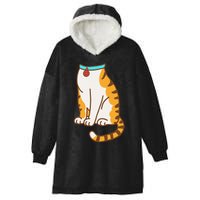 Orange Cat Women Orange Cat Costume Gift Hooded Wearable Blanket