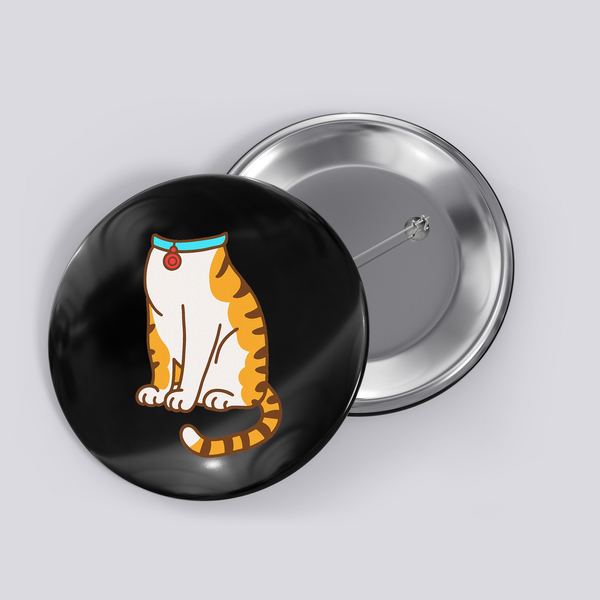 Orange Cat Women Orange Cat Costume Gift Button