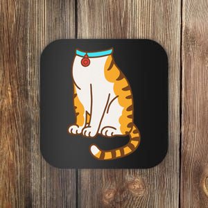 Orange Cat Women Orange Cat Costume Gift Coaster