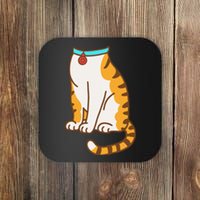 Orange Cat Women Orange Cat Costume Gift Coaster