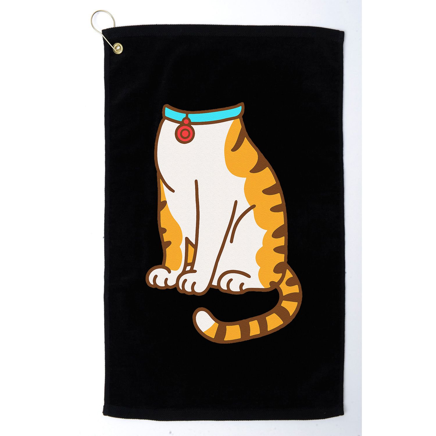 Orange Cat Women Orange Cat Costume Gift Golf Towel