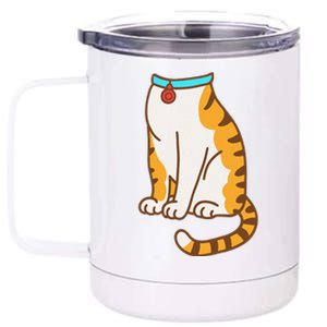 Orange Cat Women Orange Cat Costume Gift 12 oz Stainless Steel Tumbler Cup