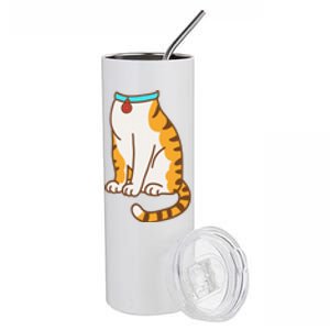 Orange Cat Women Orange Cat Costume Gift Stainless Steel Tumbler