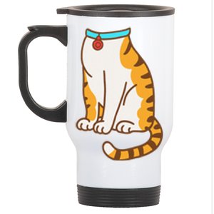 Orange Cat Women Orange Cat Costume Gift Stainless Steel Travel Mug