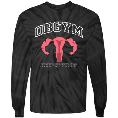 Obgym Cutoff Workout Gym Tie-Dye Long Sleeve Shirt