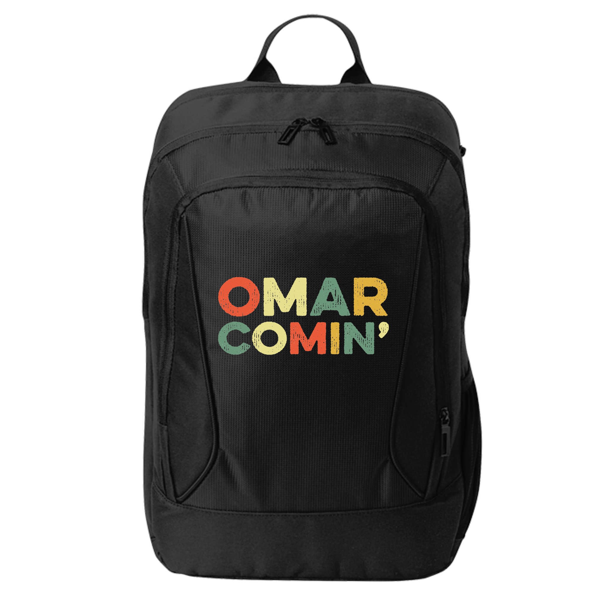 Omar Comin Wire Funny Meme Trending Popular Culture Slang City Backpack