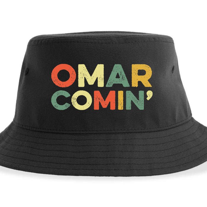 Omar Comin Wire Funny Meme Trending Popular Culture Slang Sustainable Bucket Hat