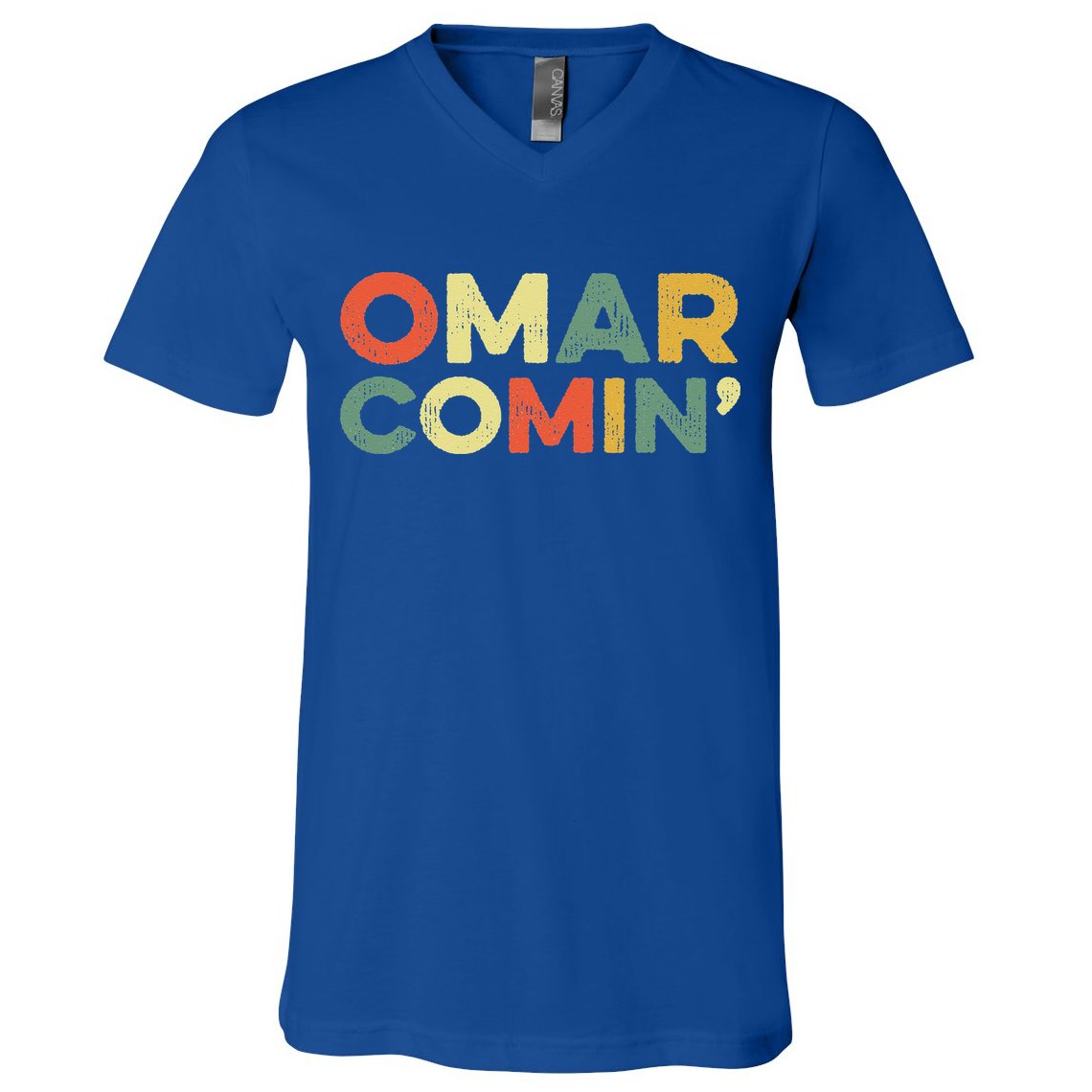 Omar Comin Wire Funny Meme Trending Popular Culture Slang V-Neck T-Shirt