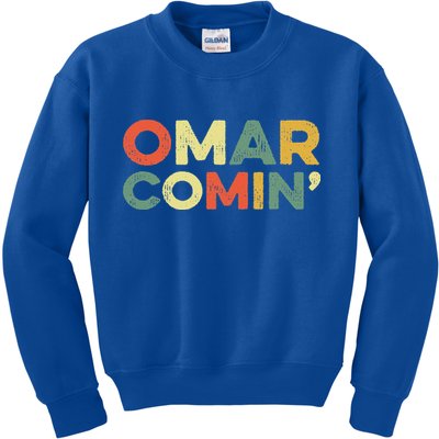 Omar Comin Wire Funny Meme Trending Popular Culture Slang Kids Sweatshirt