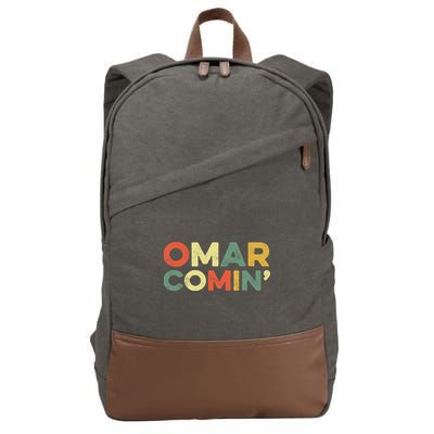 Omar Comin Wire Funny Meme Trending Popular Culture Slang Cotton Canvas Backpack