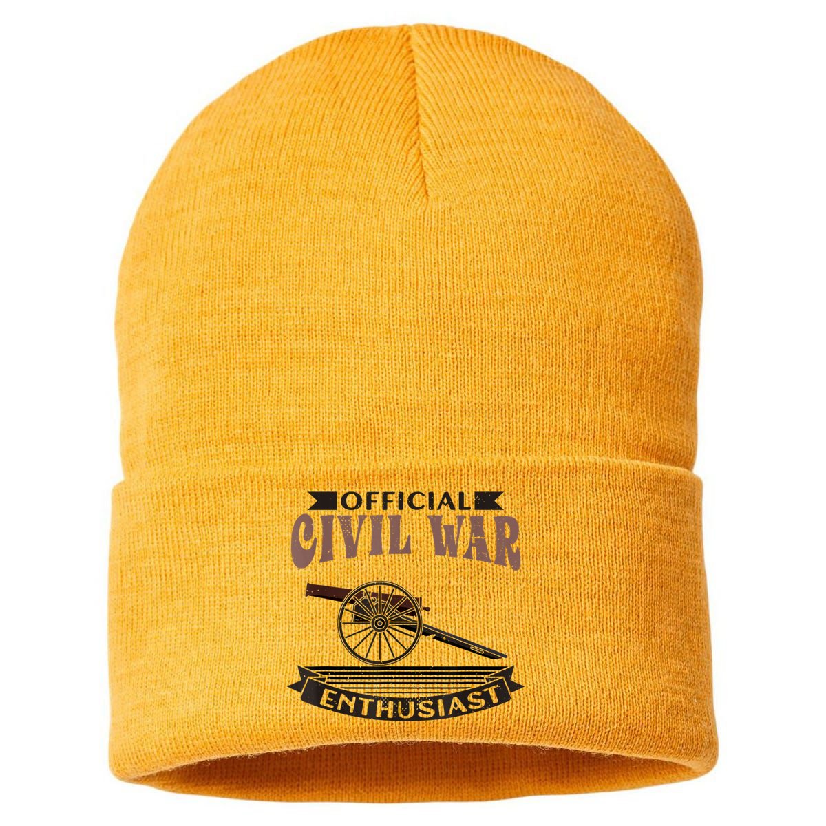 Official Civil War Enthusiast American Lover US Reenactor Sustainable Knit Beanie