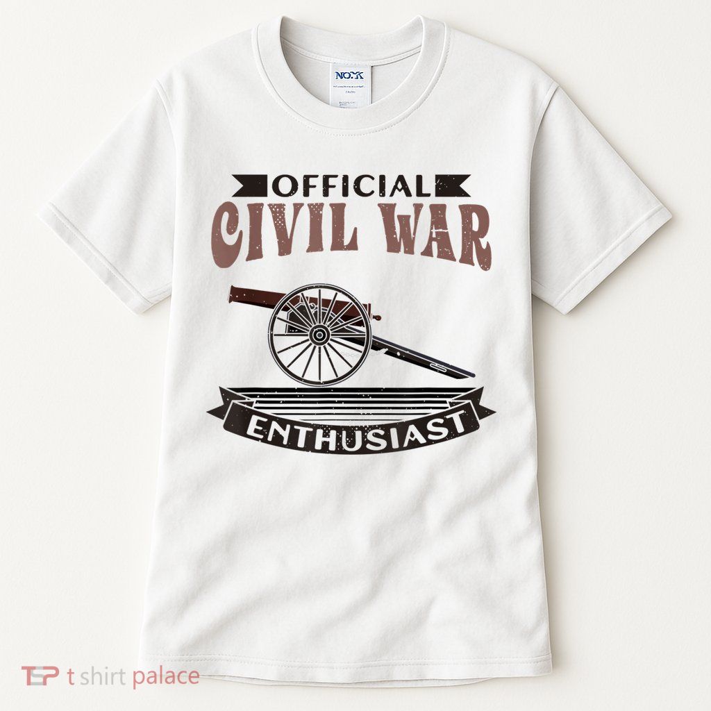 Official Civil War Enthusiast American Lover US Reenactor Tall T-Shirt