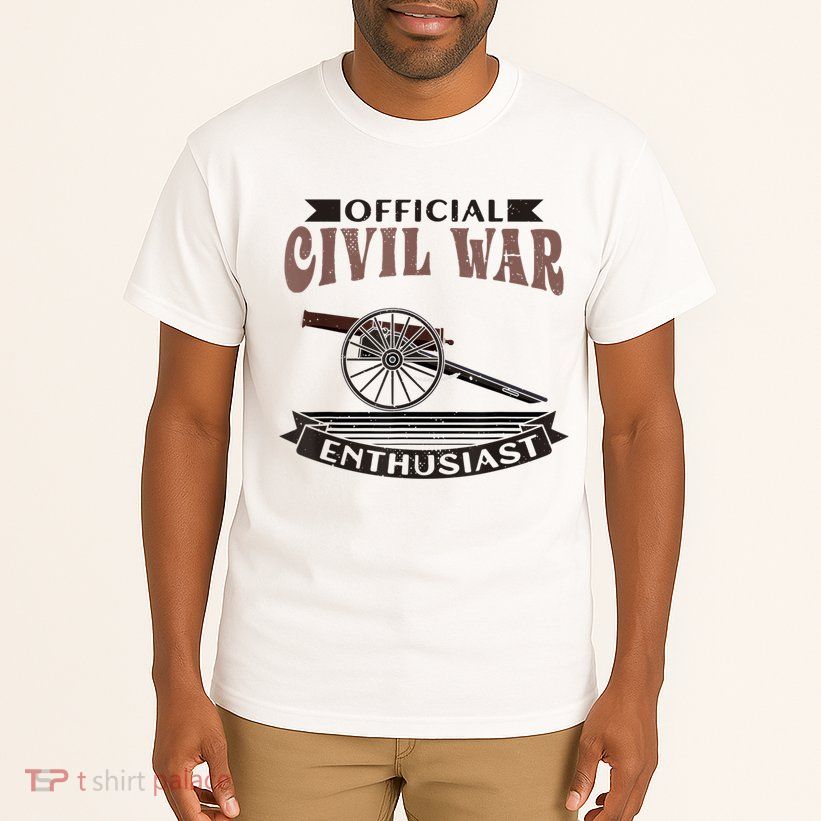 Official Civil War Enthusiast American Lover US Reenactor Tall T-Shirt
