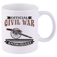 Official Civil War Enthusiast American Lover US Reenactor 11oz C Handle Ceramic Mug