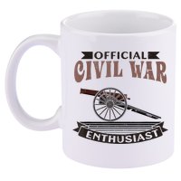 Official Civil War Enthusiast American Lover US Reenactor 11oz C Handle Ceramic Mug