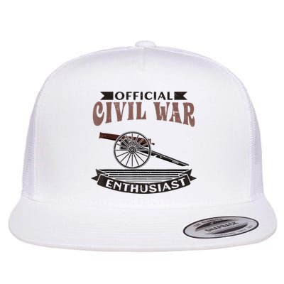Official Civil War Enthusiast American Lover US Reenactor Flatbill Hat