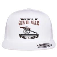 Official Civil War Enthusiast American Lover US Reenactor Flat Bill Trucker Hat