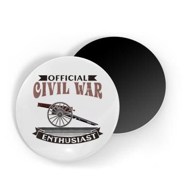 Official Civil War Enthusiast American Lover US Reenactor Magnet