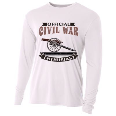 Official Civil War Enthusiast American Lover US Reenactor Cooling Performance Long Sleeve Crew
