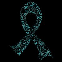 Ovarian Cancer Warrior Teal Ribbon Awareness Gift Cooling Performance Crew T-Shirt