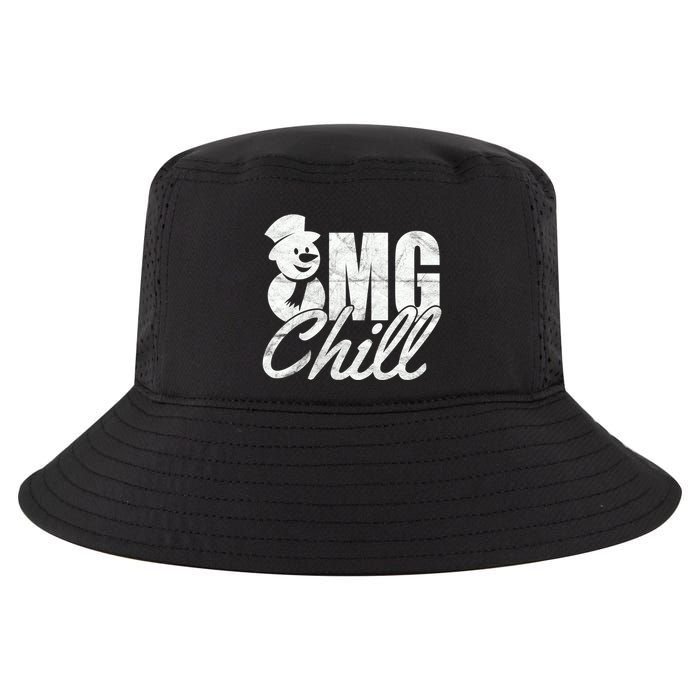 OMG Chill Winter Snowman Cool Comfort Performance Bucket Hat