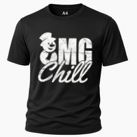 OMG Chill Winter Snowman Cooling Performance Crew T-Shirt