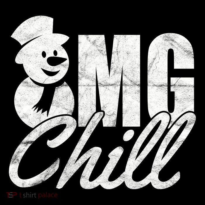 OMG Chill Winter Snowman Drawstring Bag