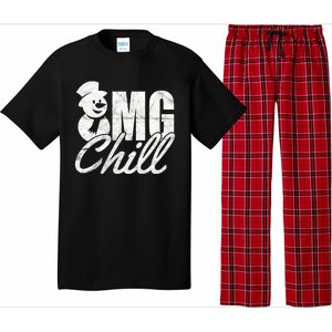 OMG Chill Winter Snowman Pajama Set