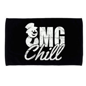 OMG Chill Winter Snowman Microfiber Hand Towel