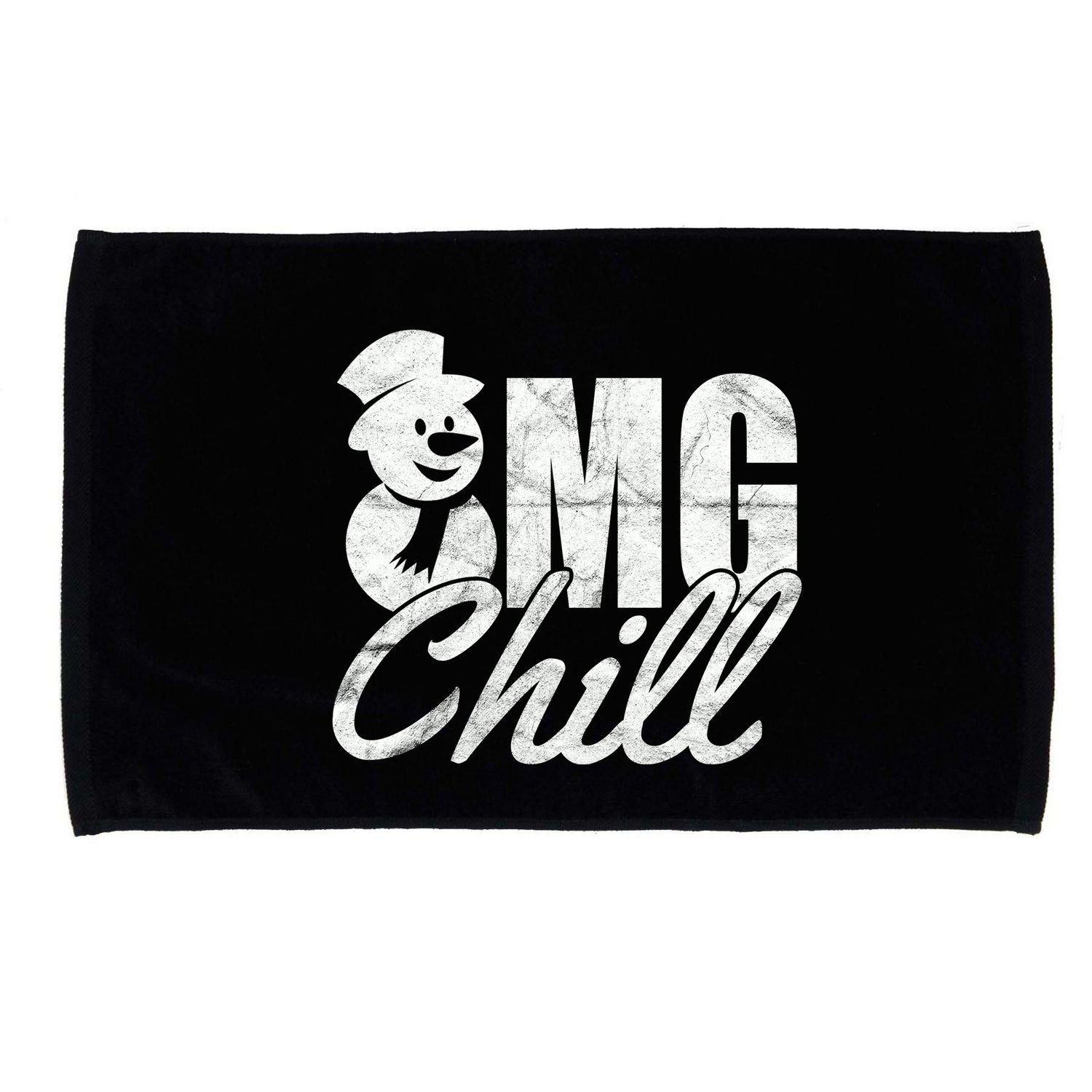 OMG Chill Winter Snowman Microfiber Hand Towel