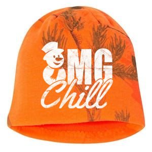 OMG Chill Winter Snowman Kati - Camo Knit Beanie