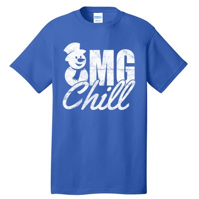 OMG Chill Winter Snowman Tall T-Shirt