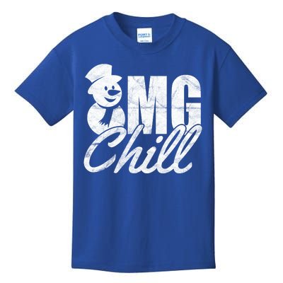 OMG Chill Winter Snowman Kids T-Shirt