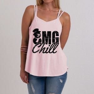 OMG Chill Winter Snowman Women's Strappy Tank