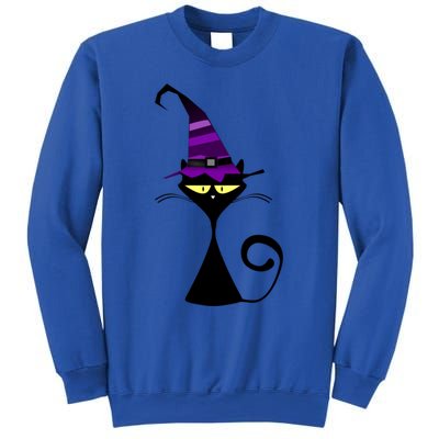 Original Cat With Wizard Hat Halloween Costume Gift Sweatshirt