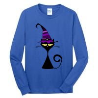 Original Cat With Wizard Hat Halloween Costume Gift Tall Long Sleeve T-Shirt