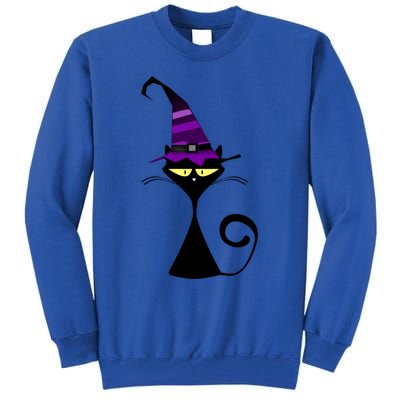 Original Cat With Wizard Hat Halloween Costume Gift Tall Sweatshirt