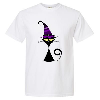 Original Cat With Wizard Hat Halloween Costume Gift Garment-Dyed Heavyweight T-Shirt