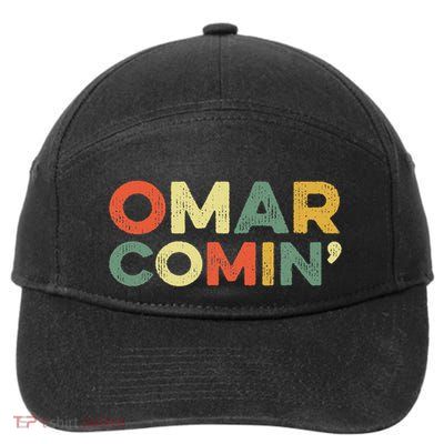 Omar Comin Wire Funny Meme Trending Popular Culture Slang 7-Panel Snapback Hat