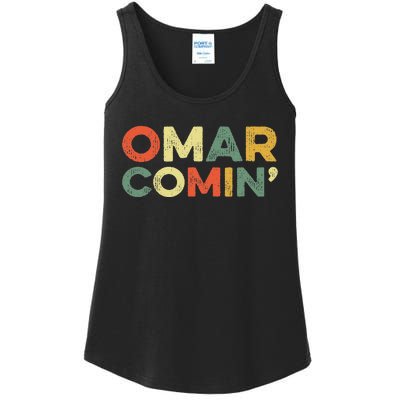 Omar Comin Wire Funny Meme Trending Popular Culture Slang Ladies Essential Tank