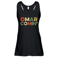 Omar Comin Wire Funny Meme Trending Popular Culture Slang Ladies Essential Flowy Tank