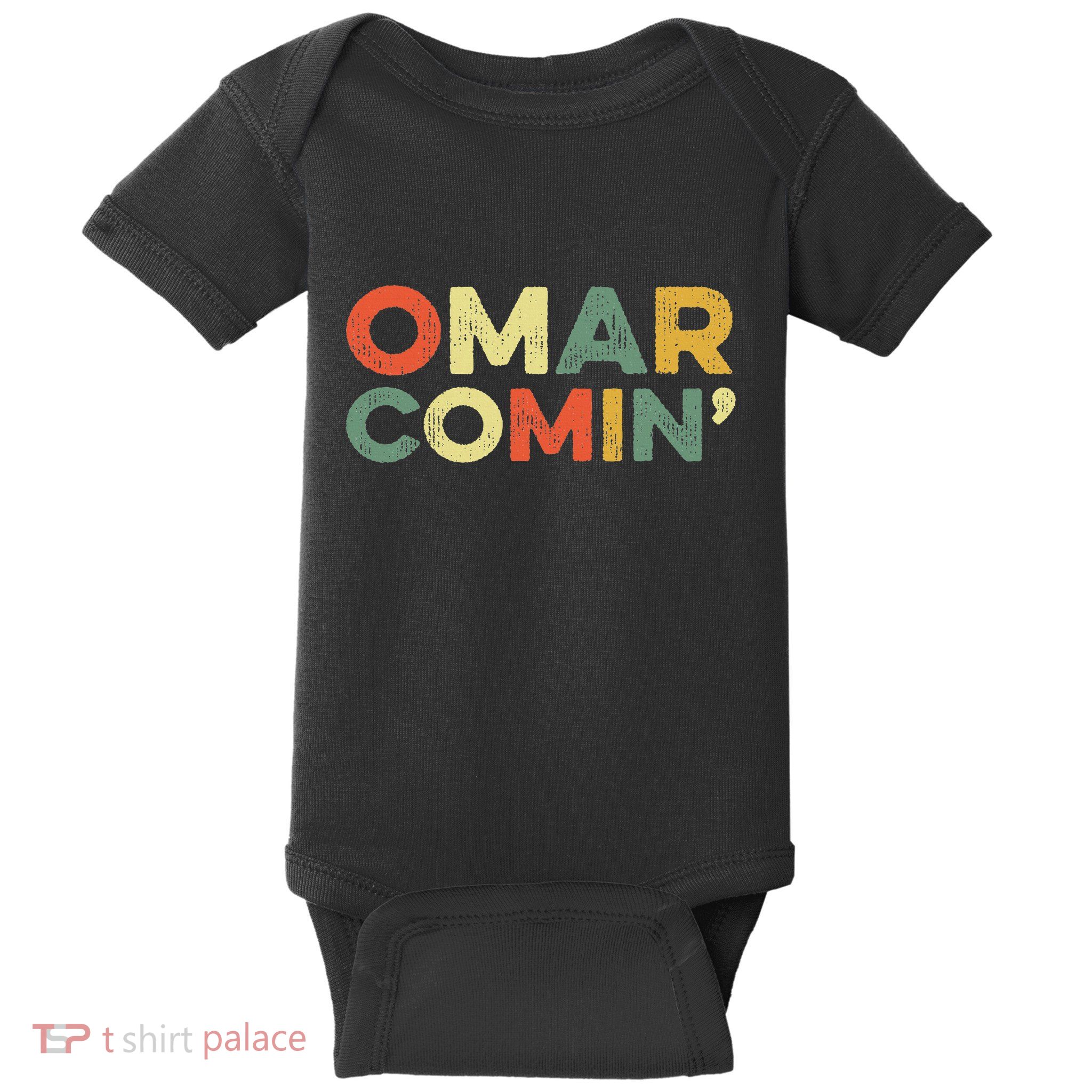 Omar Comin Wire Funny Meme Trending Popular Culture Slang Baby Bodysuit