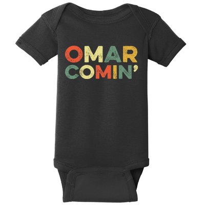 Omar Comin Wire Funny Meme Trending Popular Culture Slang Baby Bodysuit