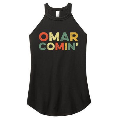 Omar Comin Wire Funny Meme Trending Popular Culture Slang Women's Perfect Tri Rocker Tank