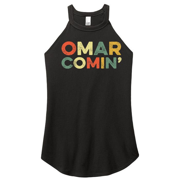 Omar Comin Wire Funny Meme Trending Popular Culture Slang Women's Perfect Tri Rocker Tank